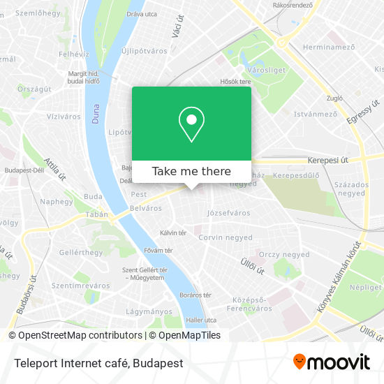 Teleport Internet café map