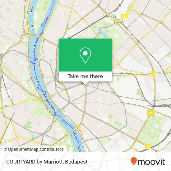 COURTYARD by Marriott, József körút 5 1085 Budapest map