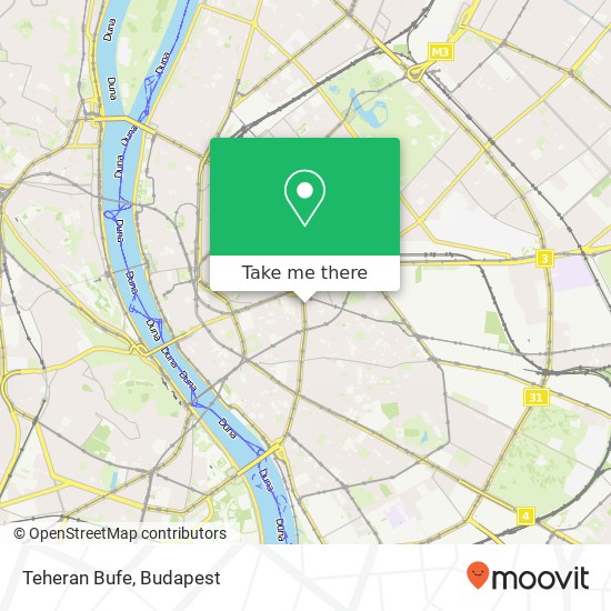 Teheran Bufe, József körút 14 1085 Budapest map