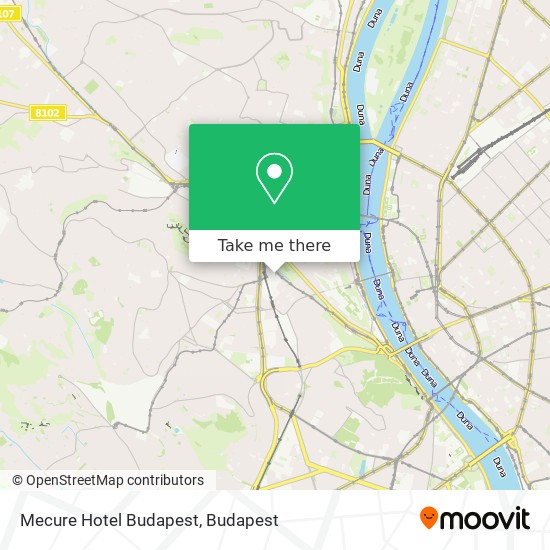 Mecure Hotel Budapest map