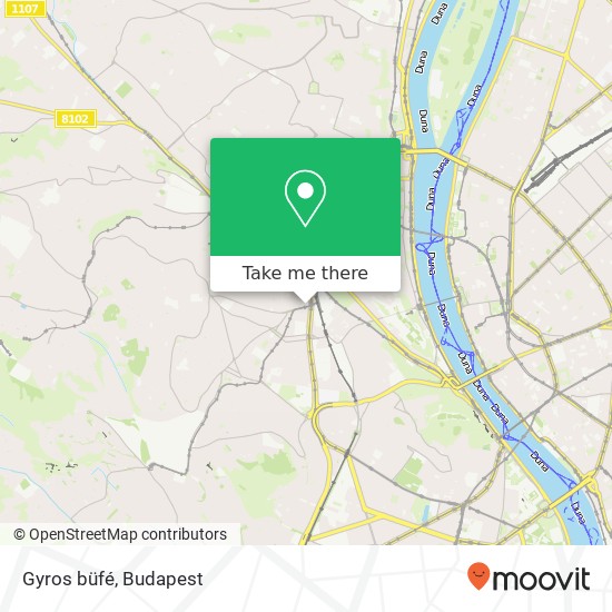 Gyros büfé, Nagyenyed utca 1123 Budapest map