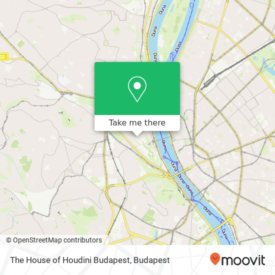 The House of Houdini Budapest map