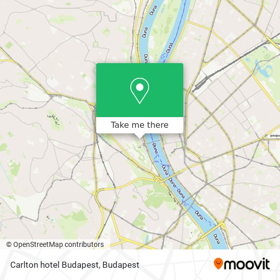Carlton hotel Budapest map