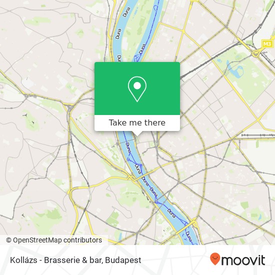 Kollázs - Brasserie & bar, Széchenyi István tér 1051 Budapest map