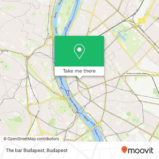 The bar Budapest map