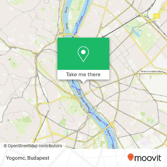 Yogomc, Váci utca 1052 Budapest map