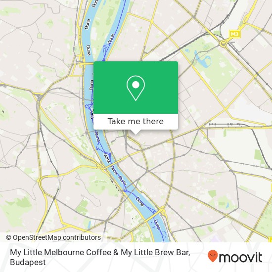 My Little Melbourne Coffee & My Little Brew Bar, Madách Imre út 3 1075 Budapest map