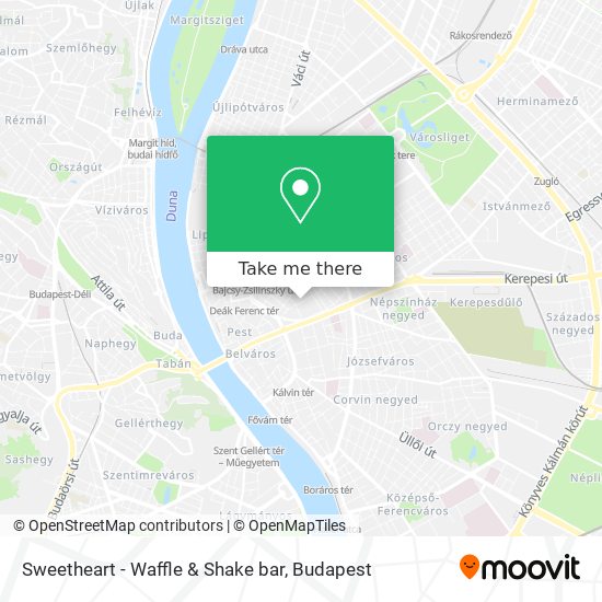 Sweetheart - Waffle & Shake bar map
