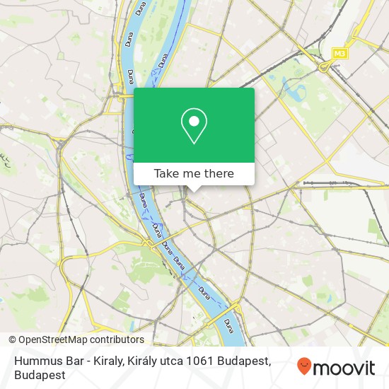 Hummus Bar - Kiraly, Király utca 1061 Budapest map