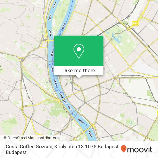 Costa Coffee Gozsdu, Király utca 13 1075 Budapest map