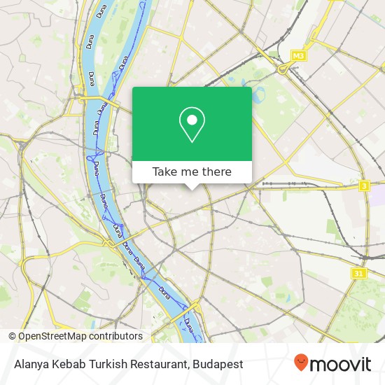 Alanya Kebab Turkish Restaurant, Wesselényi utca 34 1077 Budapest map