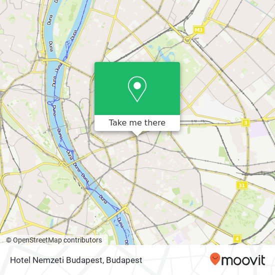 Hotel Nemzeti Budapest, József körút 4 1088 Budapest map