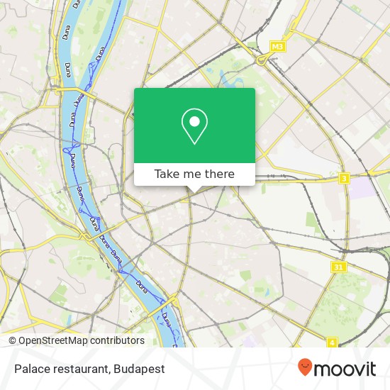 Palace restaurant, Rákóczi út 1088 Budapest map