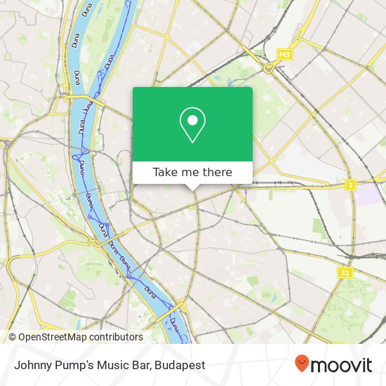 Johnny Pump's Music Bar, Erzsébet körút 12 1073 Budapest map