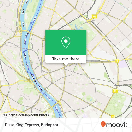 Pizza King Express, Rákóczi út 54 1074 Budapest map