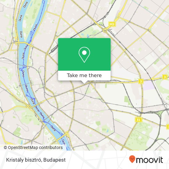 Kristály bisztró, Rákóczi út 78 1074 Budapest map