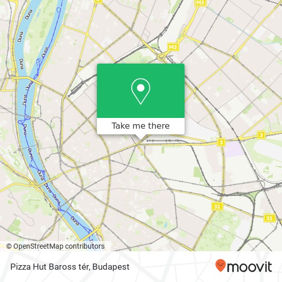 Pizza Hut Baross tér, Baross tér 15 1076 Budapest map