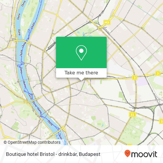 Boutique hotel Bristol - drinkbár map