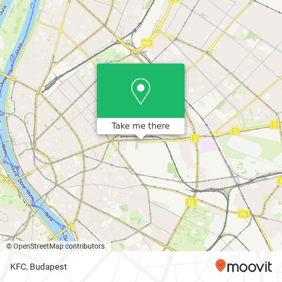 KFC, Kerepesi út 9 1087 Budapest map