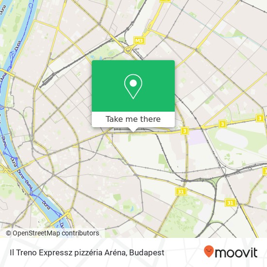 Il Treno Expressz pizzéria Aréna, Kerepesi út 9 1087 Budapest map