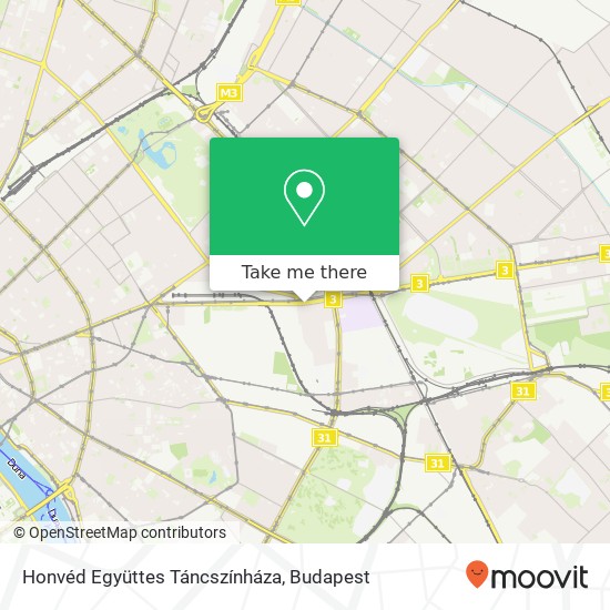 Honvéd Együttes Táncszínháza map