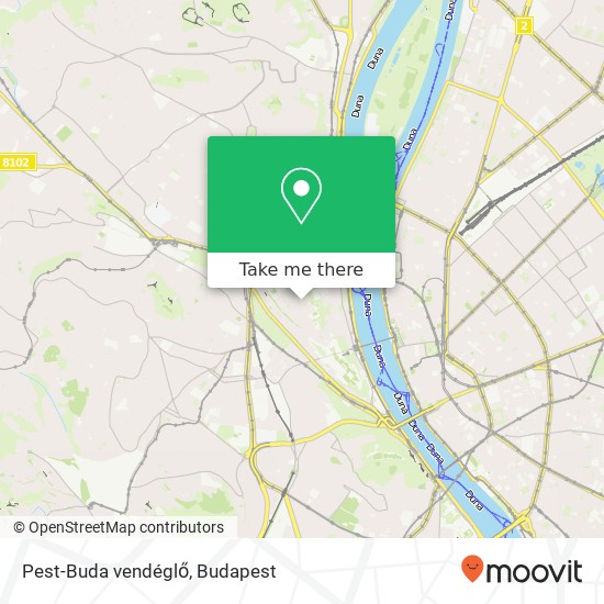 Pest-Buda vendéglő, Fortuna utca 3 1014 Budapest map