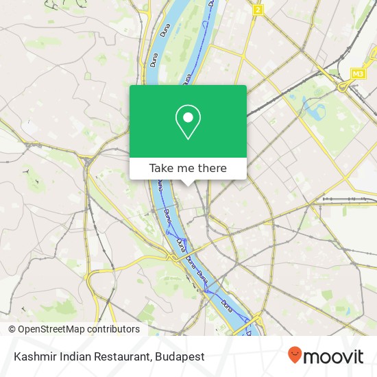 Kashmir Indian Restaurant, Arany János utca 1051 Budapest map