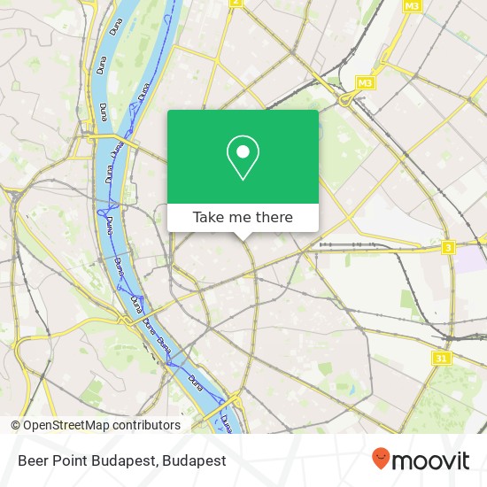 Beer Point Budapest map