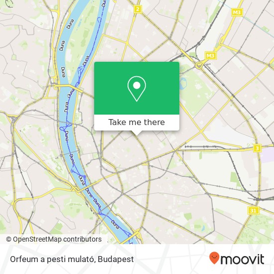 Orfeum a pesti mulató, Erzsébet körút 43 1073 Budapest map