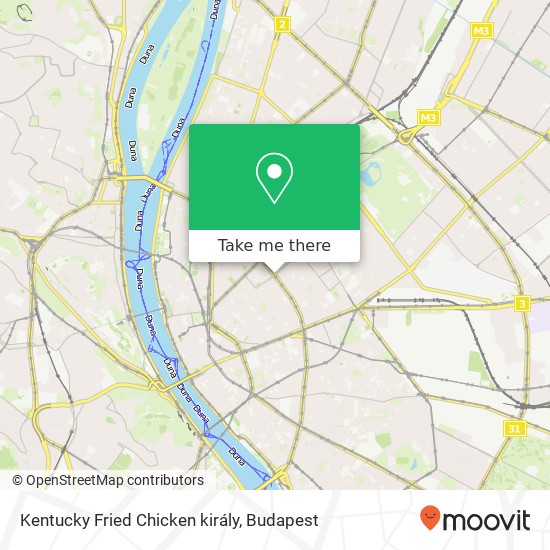 Kentucky Fried Chicken király, Erzsébet körút 1073 Budapest map