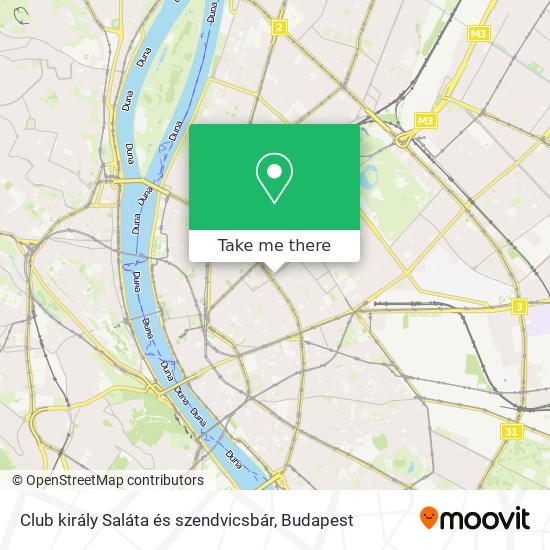 Club király Saláta és szendvicsbár map