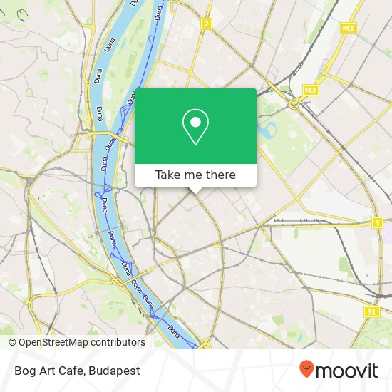 Bog Art Cafe, Teréz körút 1067 Budapest map