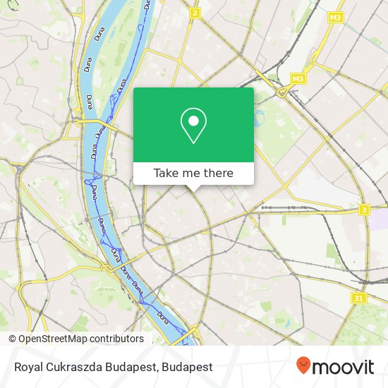 Royal Cukraszda Budapest, Erzsébet körút 1073 Budapest map