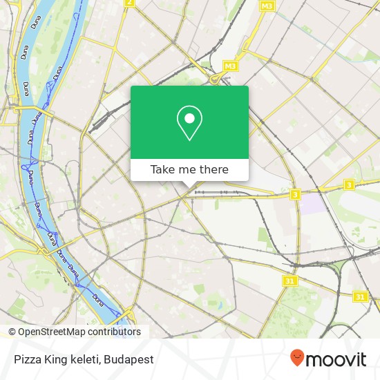 Pizza King keleti, Thököly út 2 1076 Budapest map
