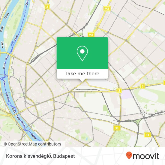 Korona kisvendéglő, Thököly út 1076 Budapest map