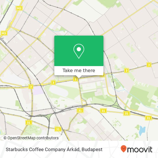Starbucks Coffee Company Árkád, Örs vezér tere 25 1106 Budapest map