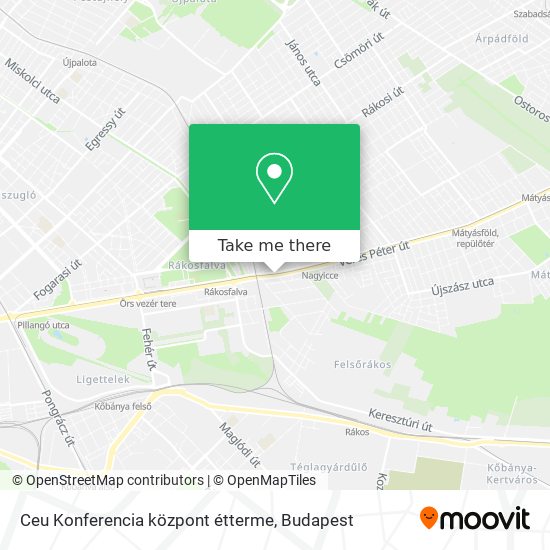 Ceu Konferencia központ étterme map