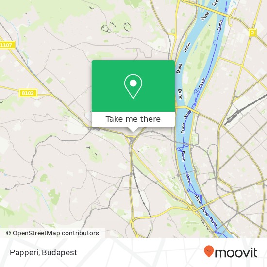 Papperi, Retek utca 1024 Budapest map