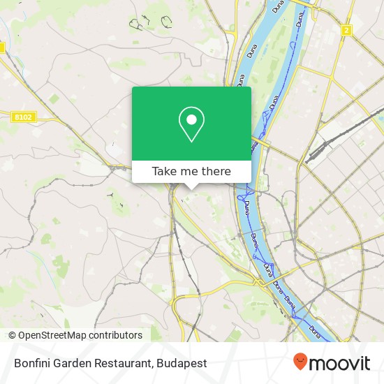Bonfini Garden Restaurant, Lovas út 41 1012 Budapest map