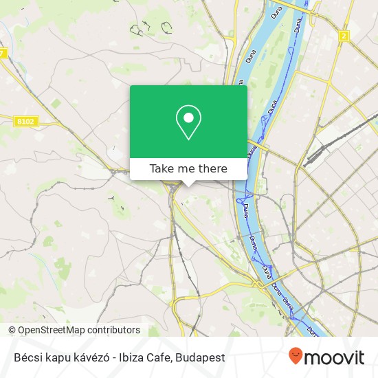 Bécsi kapu kávézó - Ibiza Cafe, Batthyány utca 48 1015 Budapest map