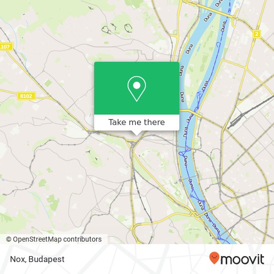 Nox, Retek utca 1024 Budapest map