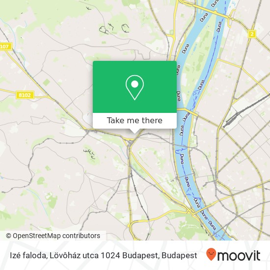 Izé faloda, Lövôház utca 1024 Budapest map