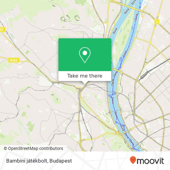 Bambini játékbolt, Margit körút 1027 Budapest map