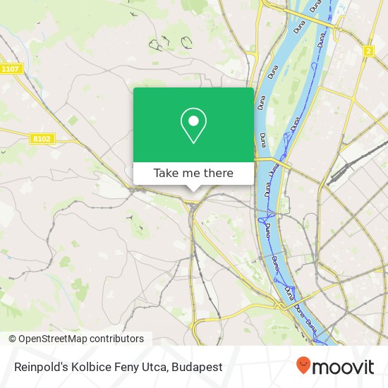 Reinpold's Kolbice Feny Utca, Fény utca 11 1024 Budapest map
