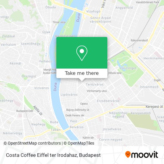 Costa Coffee Eiffel ter Irodahaz map