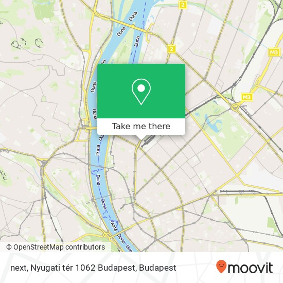 next, Nyugati tér 1062 Budapest map