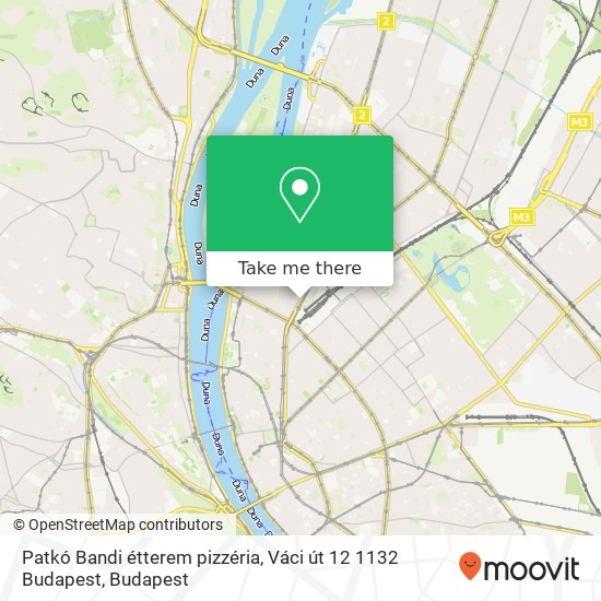 Patkó Bandi étterem pizzéria, Váci út 12 1132 Budapest map