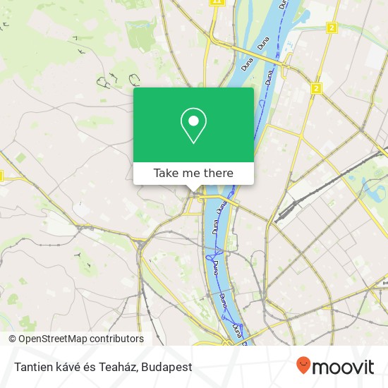 Tantien kávé és Teaház, Vidra utca 1023 Budapest map