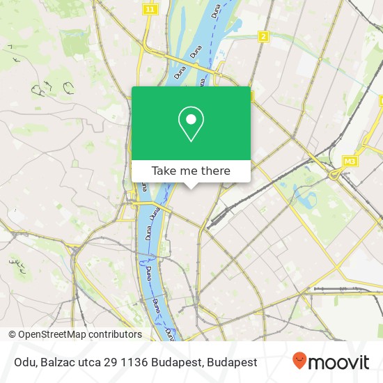 Odu, Balzac utca 29 1136 Budapest map