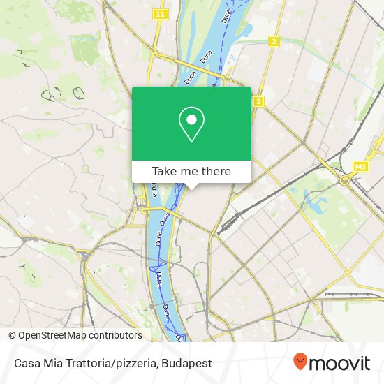 Casa Mia Trattoria / pizzeria, Pozsonyi út 1137 Budapest map